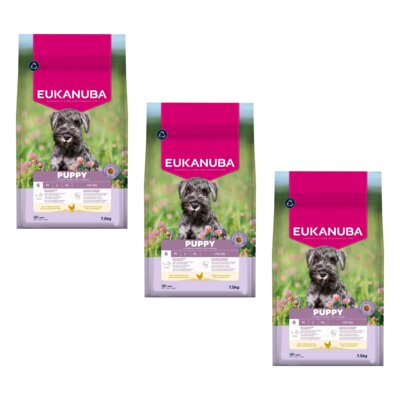 Karma dla psa EUKANUBA Puppy Small Breed Kurczak 3 x 7.5 kg