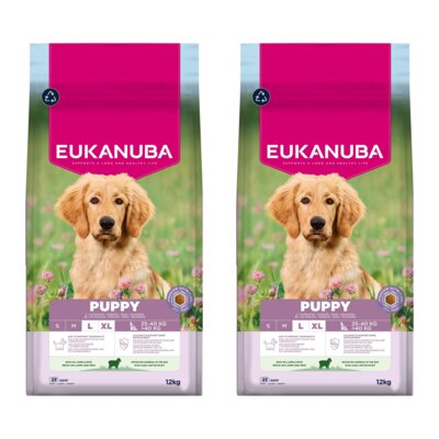 Karma dla psa EUKANUBA Puppy Large Breed Jagnięcina 2 x 12 kg