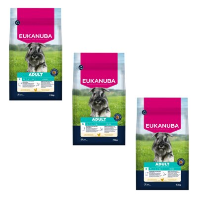 Karma dla psa EUKANUBA Adult Small Breed Kurczak 3 x 7.5 kg
