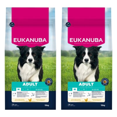 Karma dla psa EUKANUBA Adult Medium Breeds Kurczak 2 x 15 kg