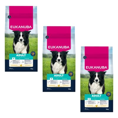Karma dla psa EUKANUBA Adult Medium Breeds Kurczak 3 x 15 kg