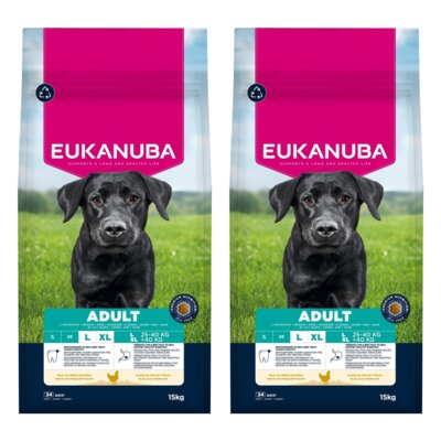 Karma dla psa EUKANUBA Adult Large Breed Kurczak 2 x 15 kg