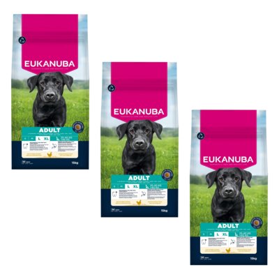 Karma dla psa EUKANUBA Adult Large Breed Kurczak 3 x 15 kg