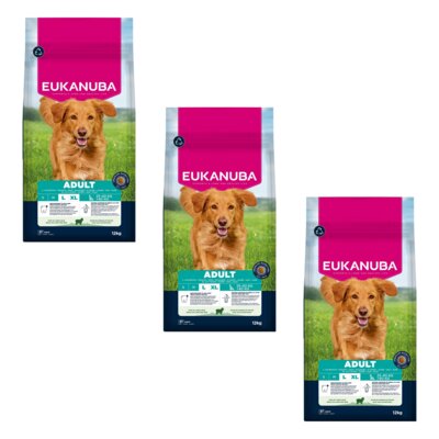 Karma dla psa EUKANUBA Adult Large Breed Jagnięcina 3 x 12 kg