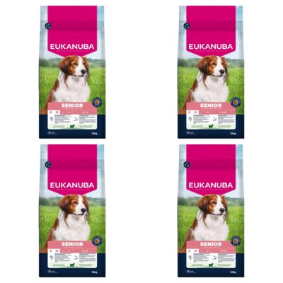 Karma dla psa EUKANUBA Senior Small and Medium Breed Jagnięcina 4 x 12 kg