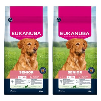 Karma dla psa EUKANUBA Senior Large Breed Jagnięcina 2 x 12 kg