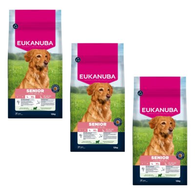 Karma dla psa EUKANUBA Senior Large Breed Jagnięcina 3 x 12 kg