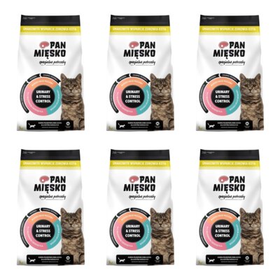 Karma dla kota PAN MIĘSKO Adult Urinary & Stress 6 x 3 kg