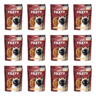 Przysmak dla kota PAN MIĘSKO Filety Kaczka 12 x 100 g