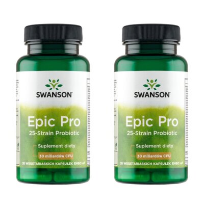 Suplement diety SWANSON Epic Pro 25 szczepów (2 x 30 kapsułek)
