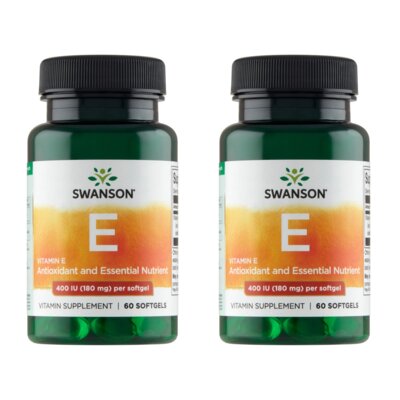 Witamina E SWANSON 400 j.m. (2 x 60 kapsułek)