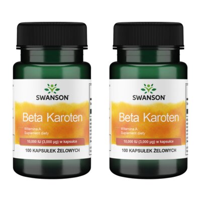 Beta-Karoten SWANSON (2 x 100 kapsułek)