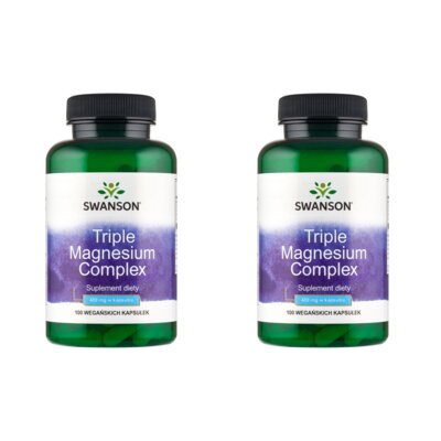 Magnez SWANSON Triple Magnesium Complex (2 x 100 kapsułek)