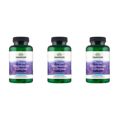 Magnez SWANSON Triple Magnesium Complex (3 x 100 kapsułek)