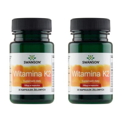 Witamina K2 MK-7 SWANSON Naturalna (2 x 30 kapsułek)