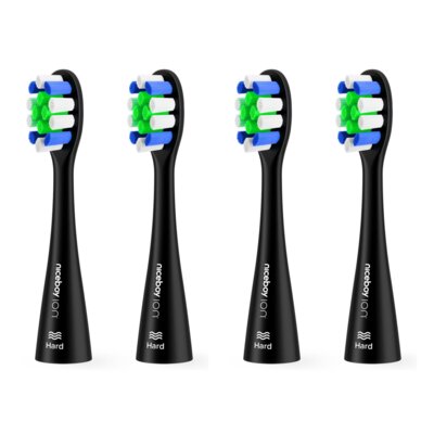 Oryginalna końcówka szczoteczki NICEBOY ION Sonic Lite Czarny (4 szt.) (Twarde włosie)