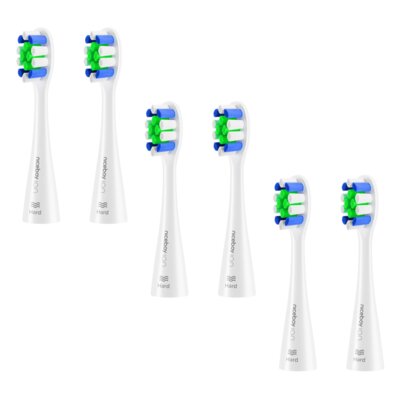 Oryginalna końcówka szczoteczki NICEBOY ION Sonic Lite Biały (6 szt.) (Twarde włosie)