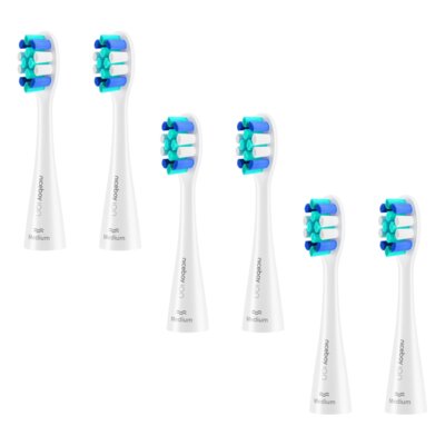 Oryginalna końcówka szczoteczki NICEBOY ION Sonic Lite Biały (6 szt.) (Średnio twarde włosie)