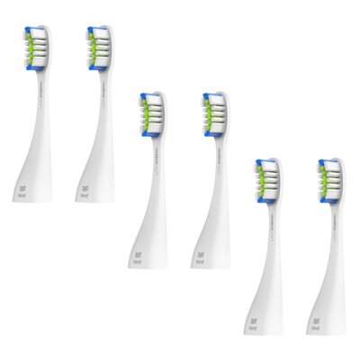 Oryginalna końcówka do szczoteczki NICEBOY Ion Sonic Pro UV (6 szt.) (Twarde włosie)