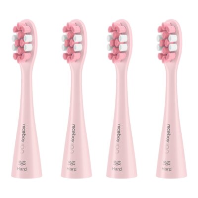 Oryginalna końcówka szczoteczki NICEBOY Ion Sonic (4 szt.) (Twarde włosie) (Usuwanie kamienia nazębnego)