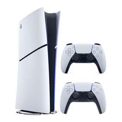Konsola SONY PlayStation 5 Digital Edition 825GB E-chassis + Kontroler SONY DualSense Biały