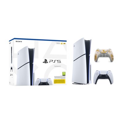 Konsola SONY PlayStation 5 Slim E-chassis + Kontroler SONY DualSense Ghost of Yōtei Złoty