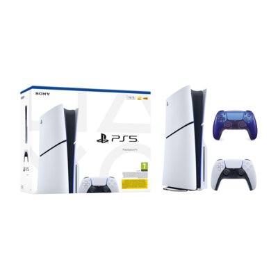 Konsola SONY PlayStation 5 Slim E-chassis + Kontroler SONY DualSense Chroma Niebieski