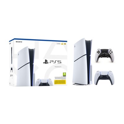Konsola SONY PlayStation 5 Slim E-chassis + Kontroler SONY DualSense Edge Biało-czarny