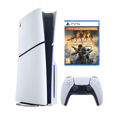 Konsola SONY PlayStation 5 Slim E-chassis + Avatar: Frontiers of Pandora From The Ashes Edition (Z popiołów) Gra PS5