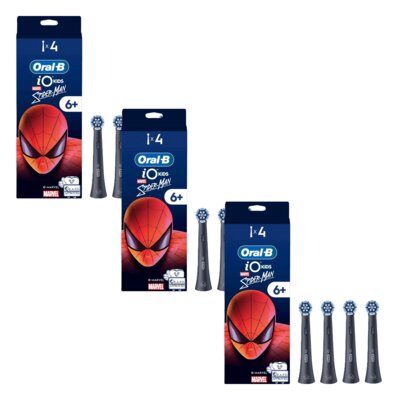 Oryginalna końcówka szczoteczki ORAL-B iO Kids Spiderman (12 szt.) (Delikatne dla dziąseł)