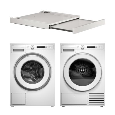 Pralka ASKO W3096RW 9kg 1600 obr + Suszarka ASKO T309HCW z pompą ciepła + Łącznik ASKO HS60W