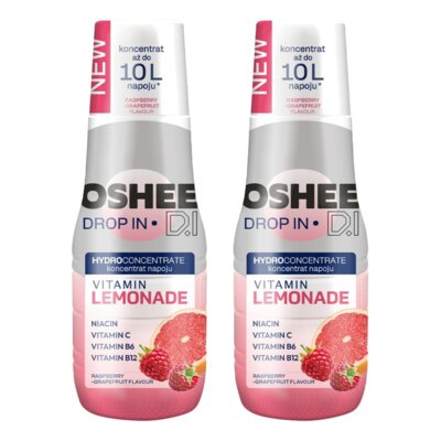 Hydrokoncentrat OSHEE DROP IN Vitamin Lemonade Malina i Grejpfrut 2 x 500 ml