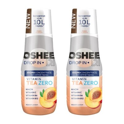 Hydrokoncentrat OSHEE DROP IN ZERO Vitamin Ice Tea Brzoskwinia 2 x 500 ml