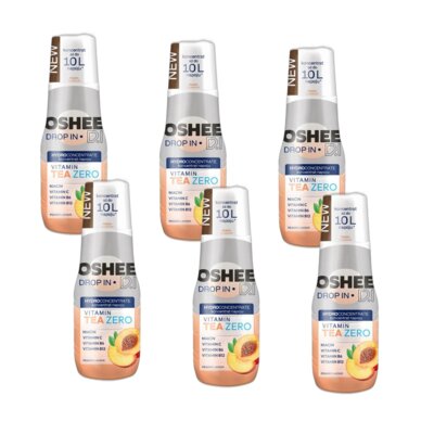 Hydrokoncentrat OSHEE DROP IN ZERO Vitamin Ice Tea Brzoskwinia 6 x 500 ml