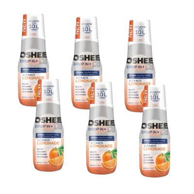 Hydrokoncentrat OSHEE DROP IN Vitamin Lemonade Pomarańcza 6 x 500 ml
