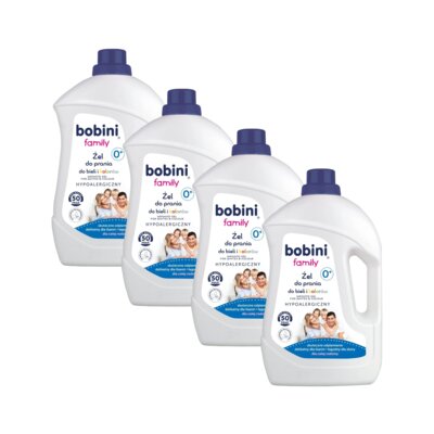 Żel do prania BOBINI Family 4 x 2500 ml Uniwersalny