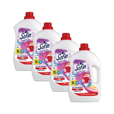 Żel do prania SOFIN 4 x 2500 ml do kolorowych tkanin
