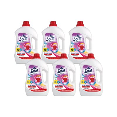Żel do prania SOFIN 6 x 2500 ml do kolorowych tkanin