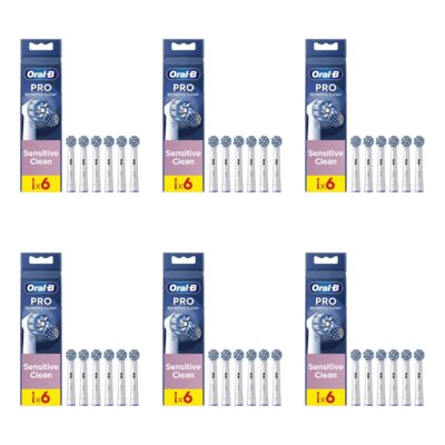 Oryginalna końcówka szczoteczki ORAL-B Sensitive Clean Pro EB60RX-6 (36 szt.) (Delikatne czyszczenie)