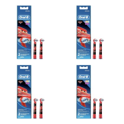 Oryginalna końcówka szczoteczki ORAL-B EB10-2 Kids Mix Princess Mickey Cars (8 szt.) (Idealna dla dzieci)