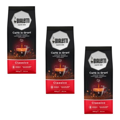 Kawa ziarnista BIALETTI Esperto Grani Classico 3 x 1 kg