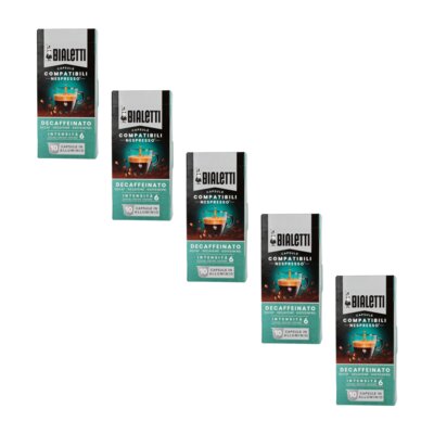 Kapsułki BIALETTI Decaffeinato do ekspresu Nespresso (50 szt.)