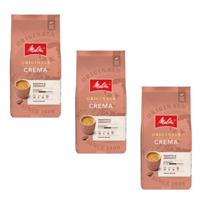 Kawa ziarnista MELITTA Originals Crema 3 x 1 kg