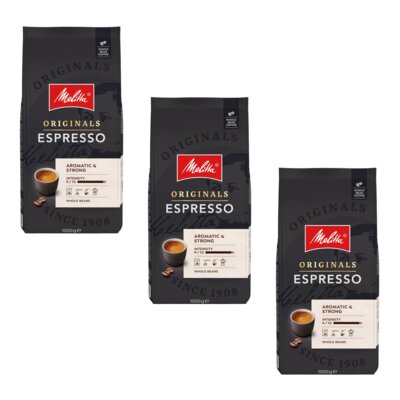 Kawa ziarnista MELITTA Originals Espresso 3 x 1 kg