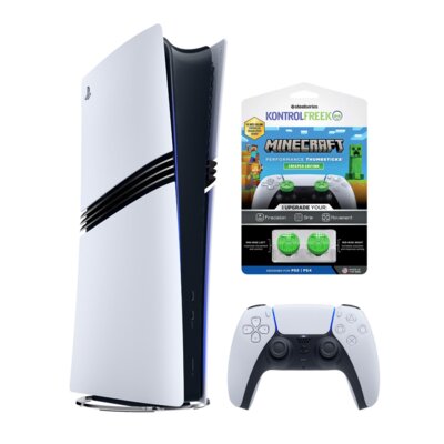 Konsola SONY PlayStation 5 Pro 2TB + Nakładki na analogi KONTROLFREEK Minecraft Creeper do padów PS4/PS5/NS/NS 2