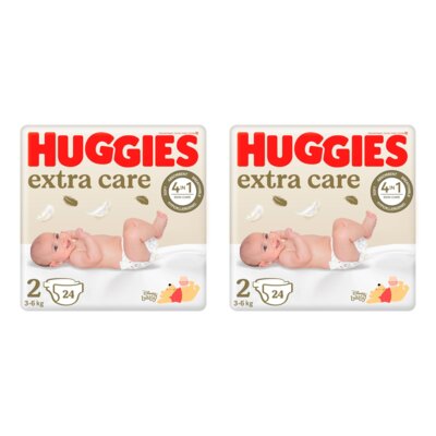 Pieluszki HUGGIES Extra Care 2 3-6kg (48 szt.)