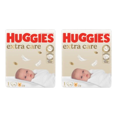 Pieluszki HUGGIES Extra Care Mega 1 2-5kg (168 szt.)