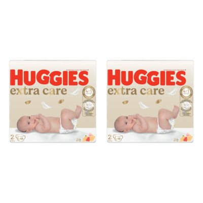 Pieluszki HUGGIES Extra Care Mega 2 3-6kg (164 szt.)