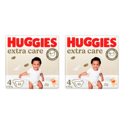 Pieluszki HUGGIES Extra Care 4 8-16kg (66 szt.)