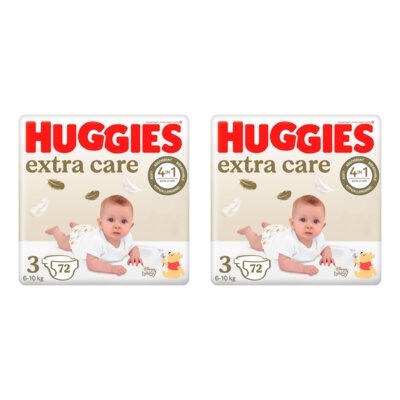 Pieluszki HUGGIES Extra Care Mega 3 6-10 kg (144 szt.)